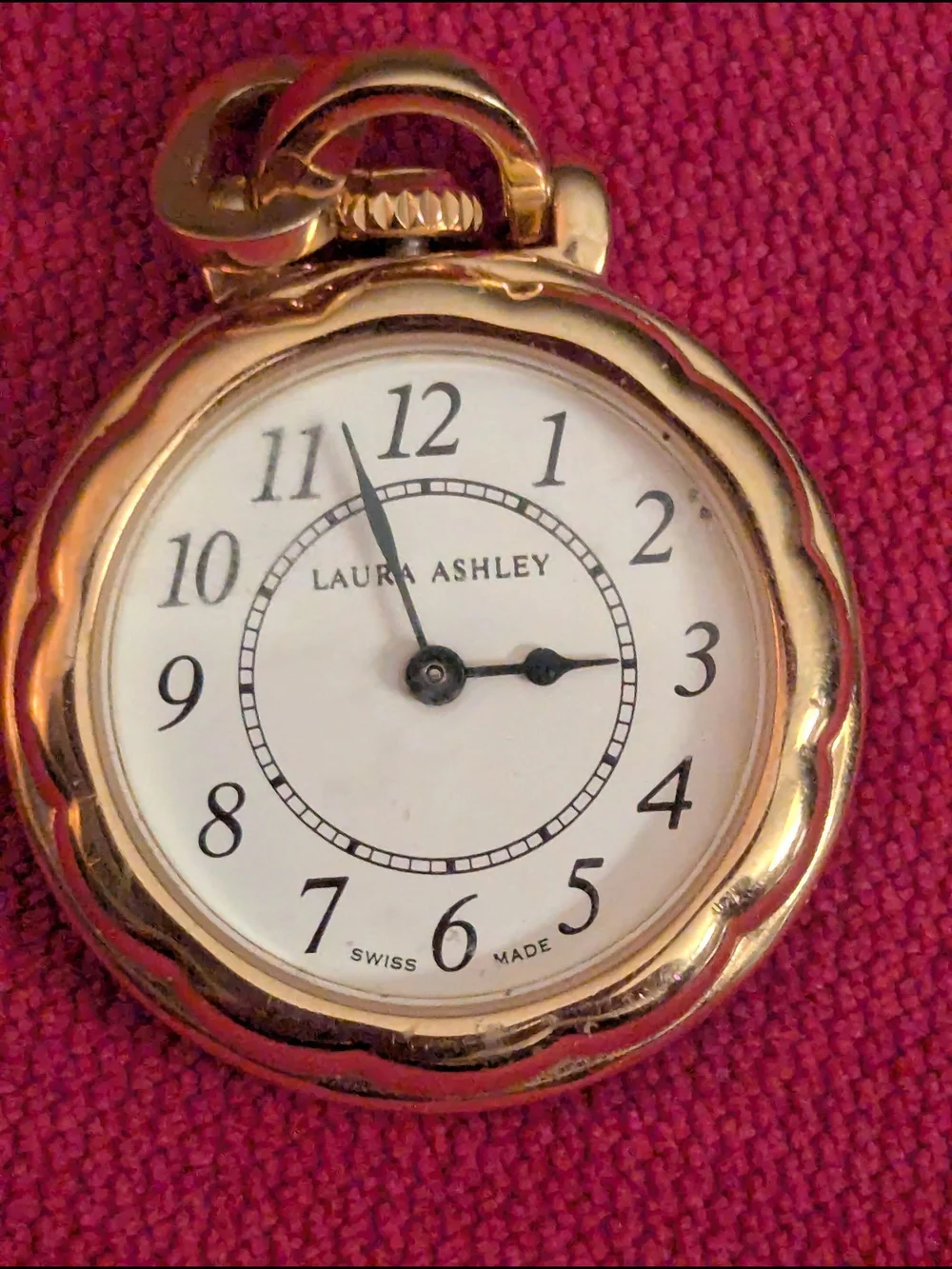 Laura Ashley Gold Pocket Watch Charm
